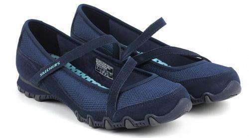 Original Ladies Skechers Bikers Angelic - UK 4 (SA 4) Leather & Textile Upper