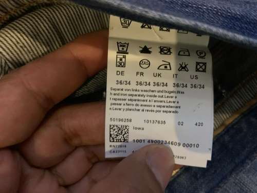 Hugo Boss Iowa Regulat Fit Stretch Dark Jeans
