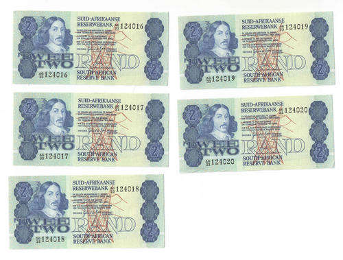 De Kock R2 notes in number order sequence (5)  AU