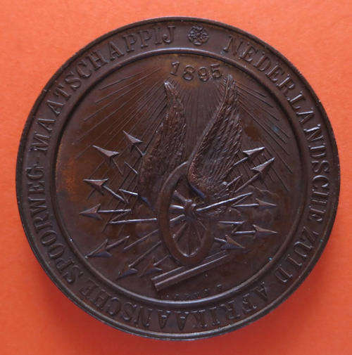 ZAR Paul Kruger 1895: Opening of Delagoa Bay Railway Line Medal - Single Flange