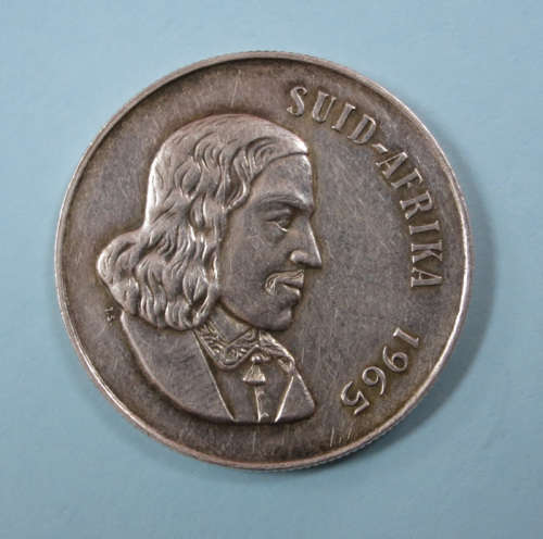RARE 1965 Afrikaans R1 Coin