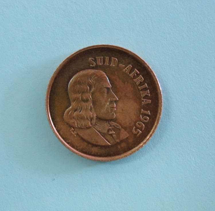 one cent 1965 afrikaans