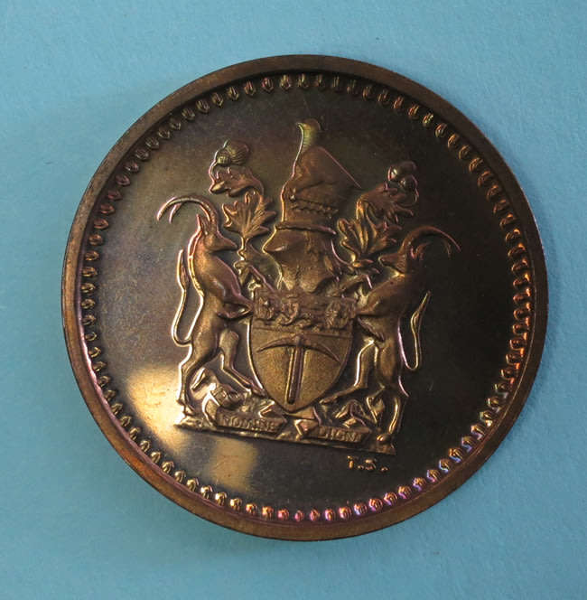 Proof Rhodesia 1970 One Cent