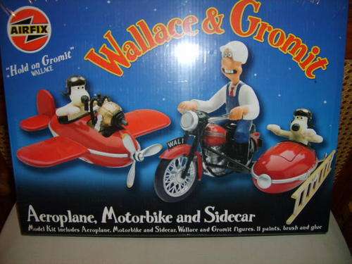 Wallace & Gromit Aeroplane, Bike & Sidecar - Airfix