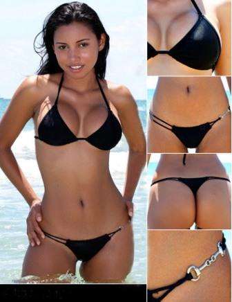 Black Bikini With metal Clasp