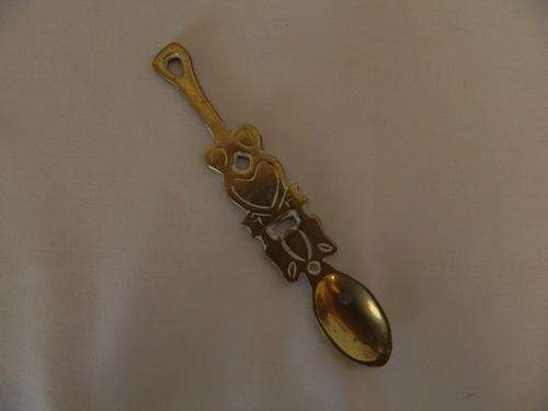 Brass once off spoon