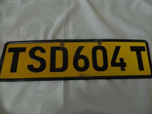 Old Transvaal Number Plate