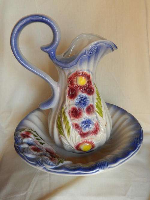 Pottery Lampet Beker en Waskom