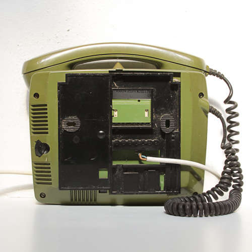 VINTAGE GREEN SIEMENS WALL MOUNT TELEPHONE