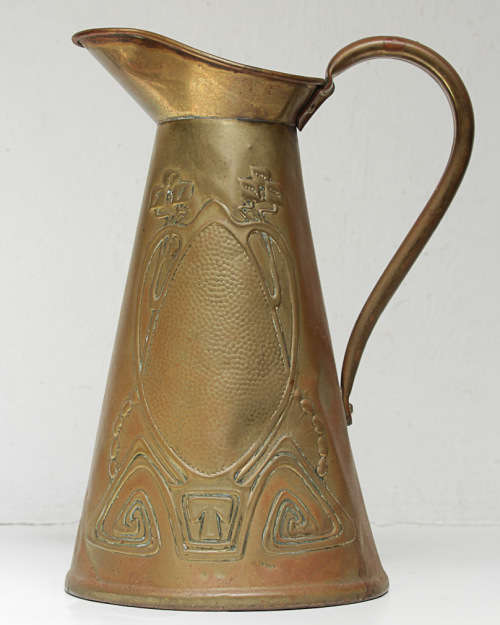 FAUX NOUVEAU BRASS/COPPER PITCHER - SHIPPING 1KG SAPO