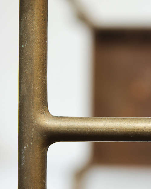 BRASS UMBRELLA/CANE STAND WITH HEAVY CAST IRON BASE