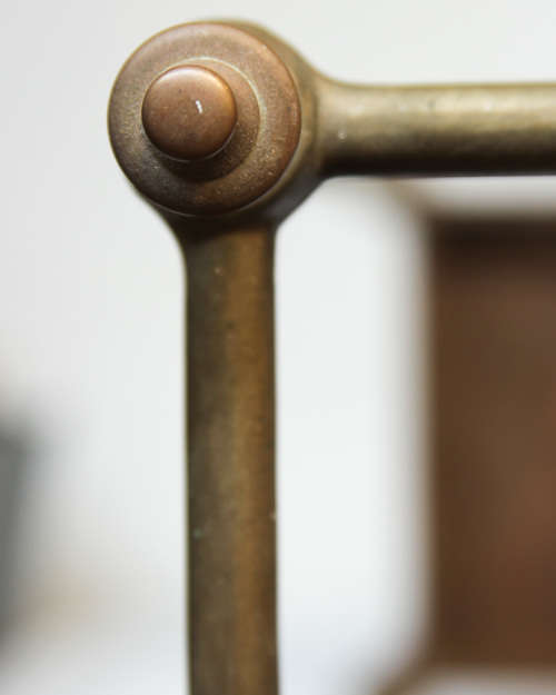 BRASS UMBRELLA/CANE STAND WITH HEAVY CAST IRON BASE