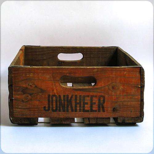 VINTAGE JONKHEER FARMERS WINERY BONNIEVALE WOODEN CRATE  x1