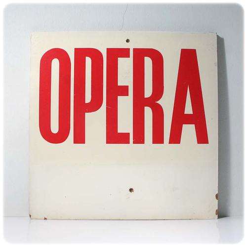 VINTAGE MASONITE SIGN PRESUMED FROM STATE THEATRE PRETORIA OPERA x1