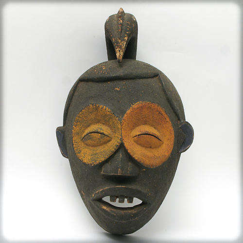 VINTAGE AFRICAN NIGERIAN CEREMONIAL TRIBAL MASK