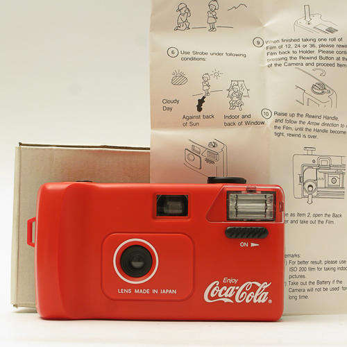 VINTAGE PHOTOGRAPHY ENJOY COCA-COLA 35mm CAMERA