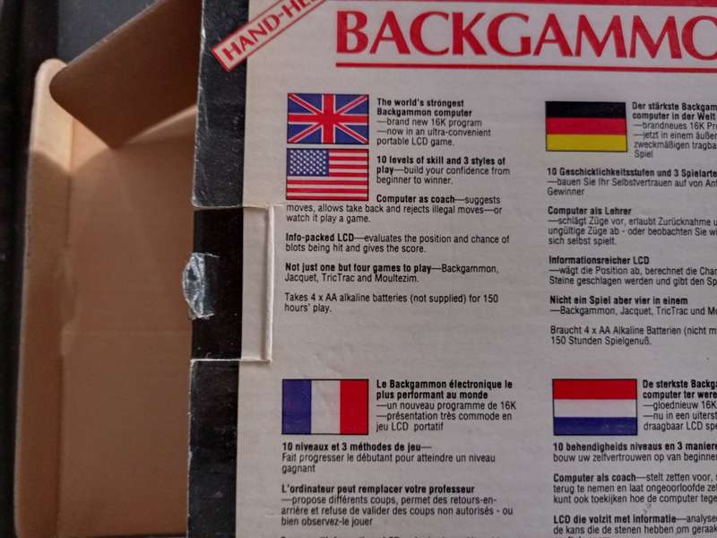 Saitek Backgammon Electronic Game (TPS-204G)