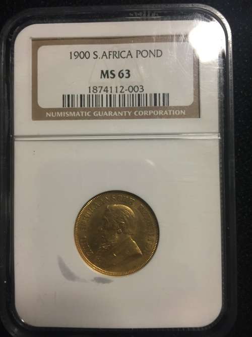 ZAR Pond 1900 NGC MS63