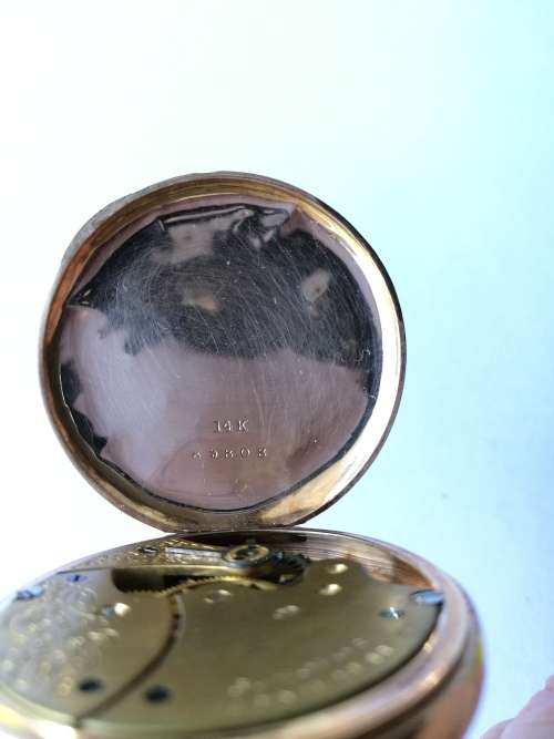14k gold American Waltham pocket watch - Needs service/ repair