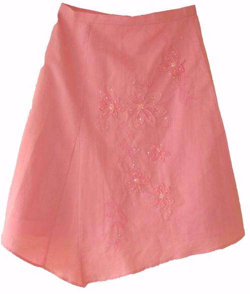 Baby Pink Beaded Skirt