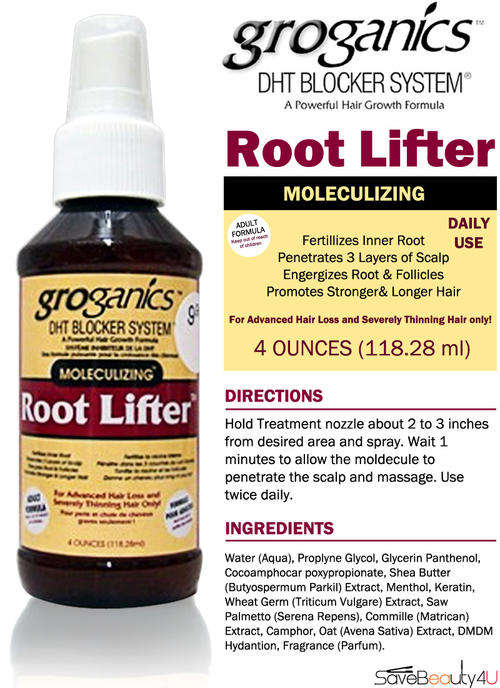 Groganics DHT Blocker System Moleculizing Root Lifter 4oz/118ml