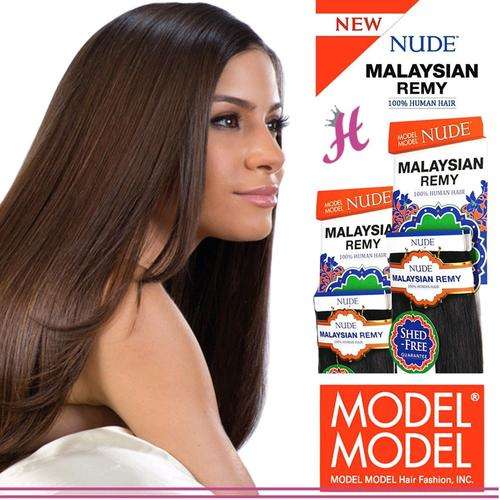 NUDE Malaysian Remy Human Hair Weave Yaky 12" color 4