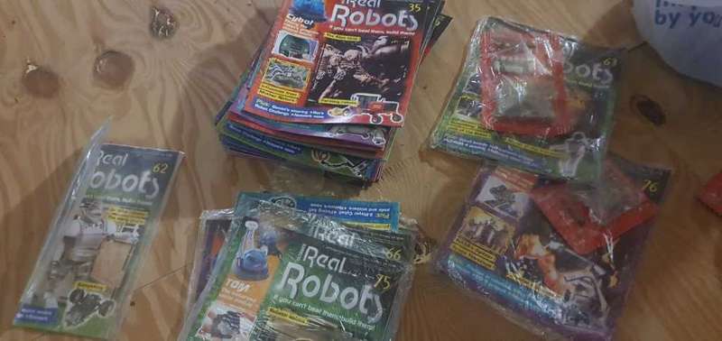Real Robot Parts and magazines