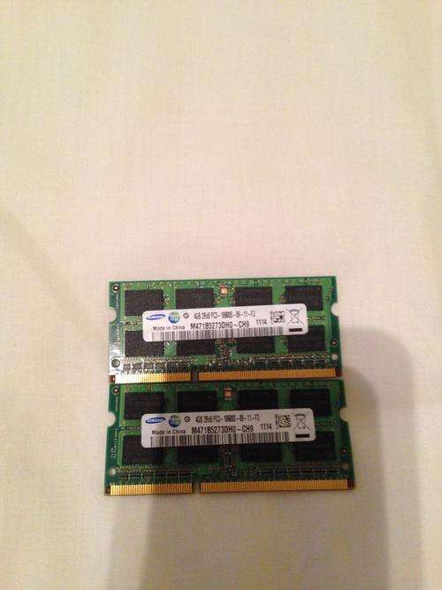 8GB (2x 4GB) PC3 10600S Ram Modules