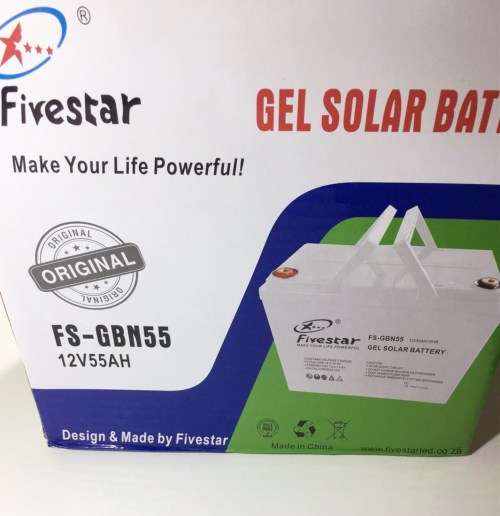 55AH  Fivestar GEL Solar Battery