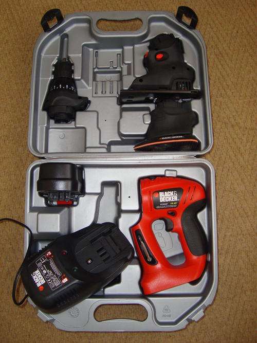 Black & Decker Quattro Combo- 4 in 1 Cordless Tool - drill, jigsaw, sander, screwdriver