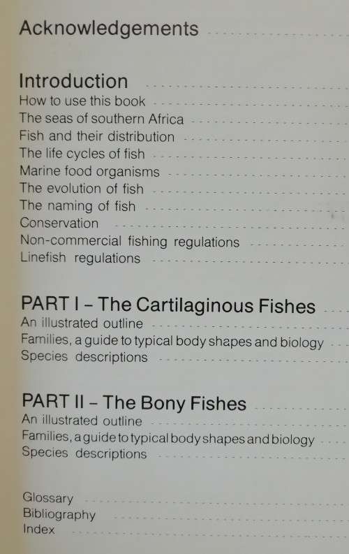 A Guide to the Common Sea Fishes of Southern Africa - Rudy van der Elst.