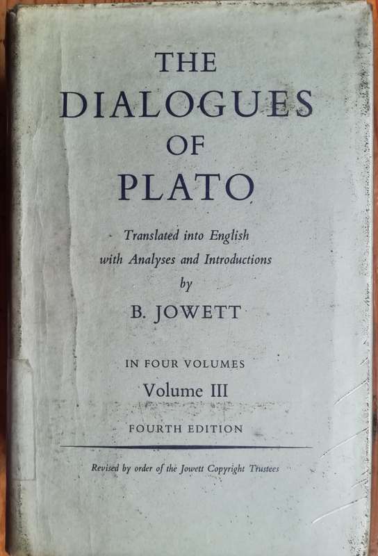 The Dialogues of Plato by B. Jowett