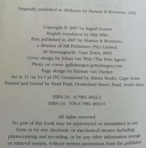 To hell with Cronje / Ingrid Winterbach
