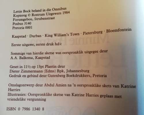 Lettie Bock beland in die omnibus-- Minnie Postma