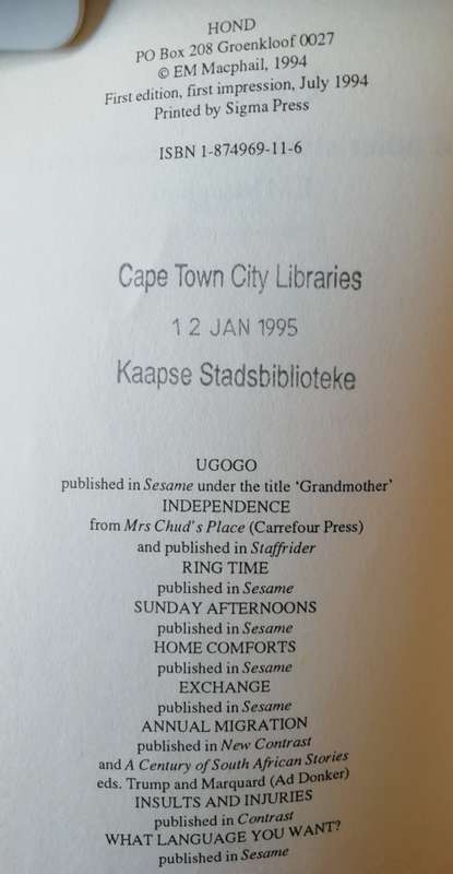 UGOGO and other stories from South Africa / EM Macphail