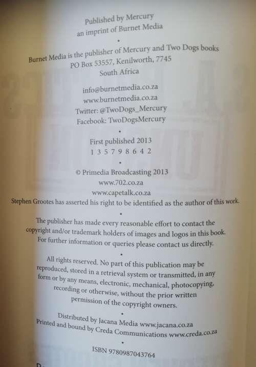 S. A. Politics Unspun / Stephen Grootes