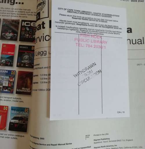 SEAT IBIZA and CORDOBA - Haynes Service and Repair Manual (1993-1999)