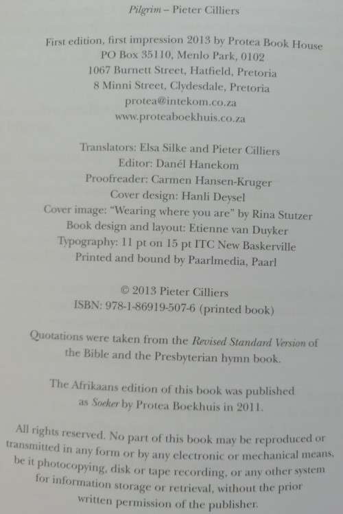 Pilgrim / Pieter Cilliers