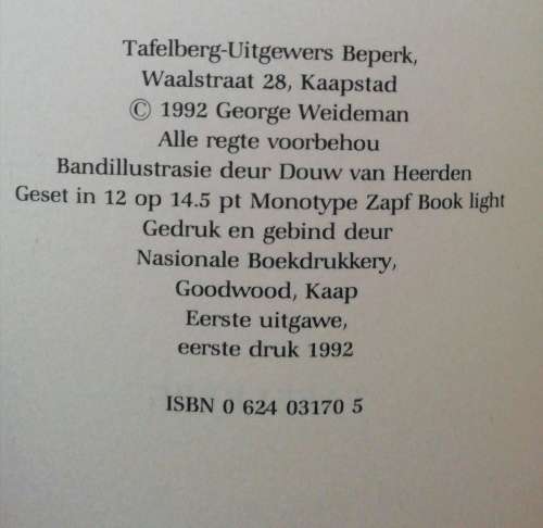 Los my uit, paloekas! / George Weideman