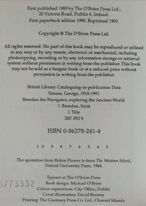 Brendan the Navigator / George Otto Simms