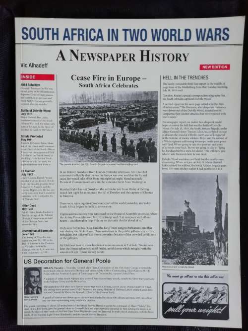 SOUTH AFRICA IN TWO WORLD WARS  - A NEWSPAPER HISTORY / VIC ALHADEFF