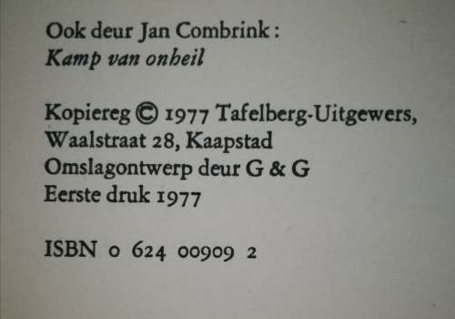 Saboteurs land / Jan Combrink
