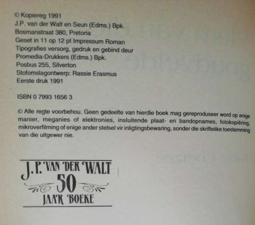 VLAM VAN DIE GOUDVELDE / John Coetzee