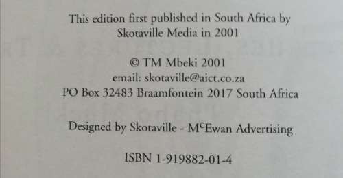 MAHUBE / Thabo Mbeki