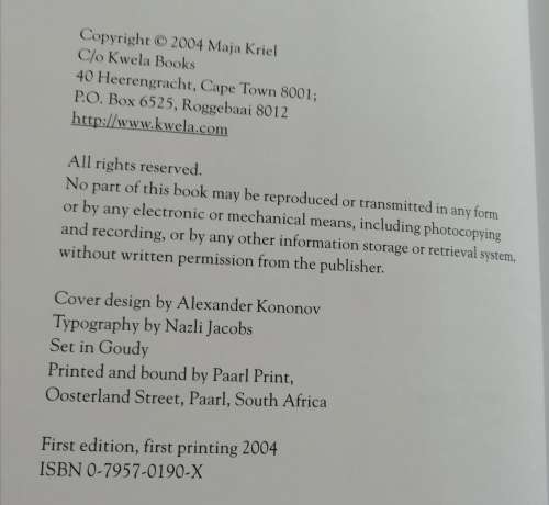 Rings in a Tree / Maja Kriel