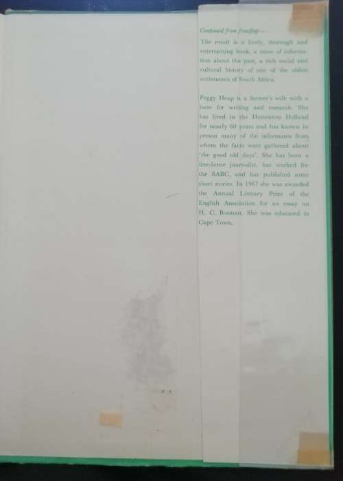 The Story of Hottentots Holland / Peggy Heap