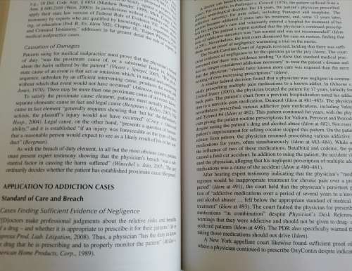 Principles of Addictions and the Law: Applications in Forensic, Mental Health, and Medical Practice