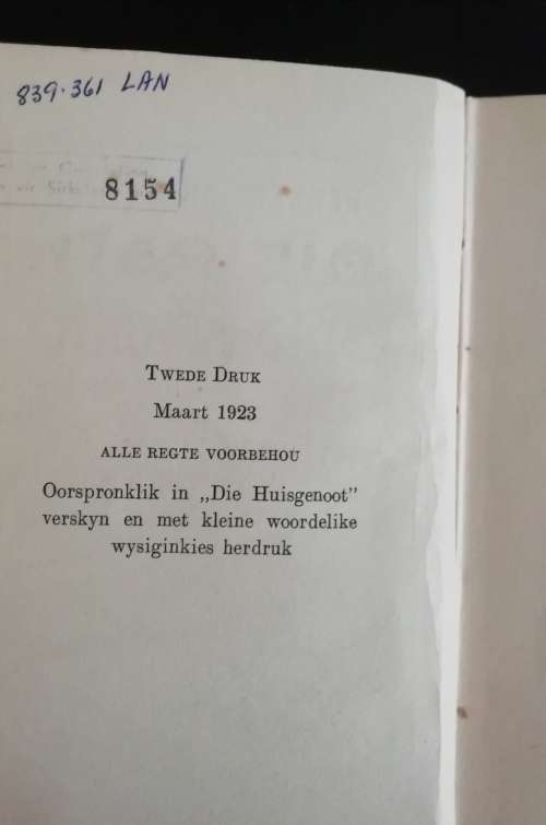 Die Pad van Suid Afrika - C. J. Langenhoven