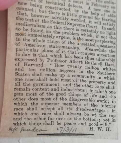 BLACK AND WHITE IN THE SOUTHERN STATES by Evans, Maurice S.