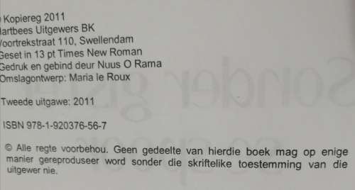 Sonder gister se spoor / Jana Coetzee